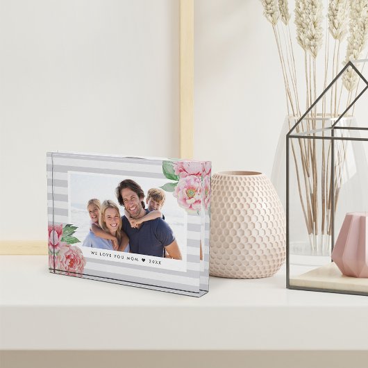 Antiek Peony Stripe Fotoblokken