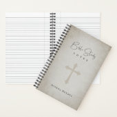 Antiek perkament look gepersonaliseerde bijbelstud notitieboek (Binnen)