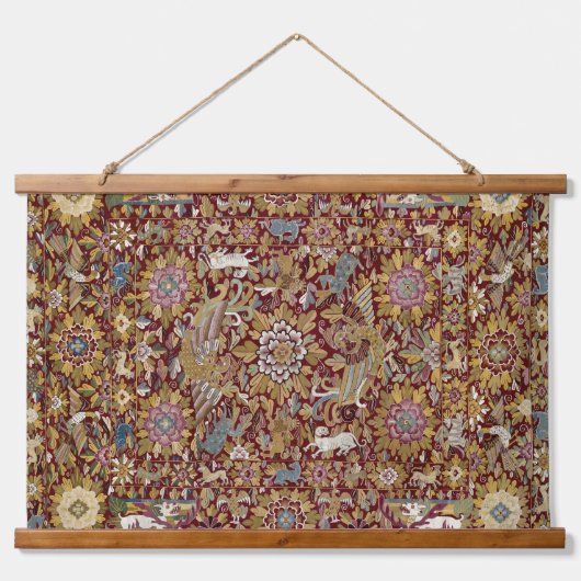 Antiek Peruaanse druk Hangend Wandkleed (Voorkant)