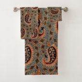 Antiek Perzisch Paisley Pattern Bad Handdoek (Insitu)