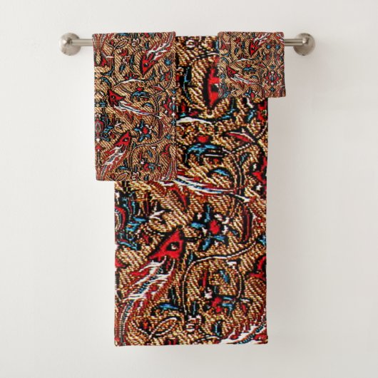 Antiek Perzisch Patroon Bad Handdoek (Insitu)