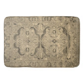 Antiek Perzisch tapijt bruin beige baardmat Badmat (Voorkant)