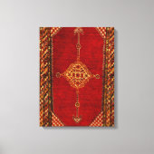 Antiek Perzisch tapijt - vetgedrukt patroon Canvas Afdruk (Voorkant)