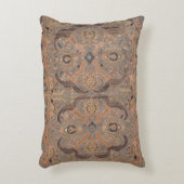 Antiek Perzisch tapijtbruin Sinaasappel Accent Kussen (Voorkant(Verticaal))