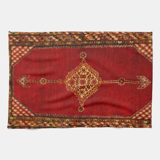 Antiek Perzisch tappatroon Theedoek (Horizontaal)