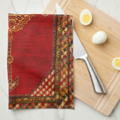 Antiek Perzisch tappatroon Theedoek (Quarter Fold)