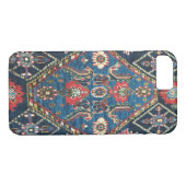 Antiek Perzisch Turks tapijt, blauw Case-Mate iPhone Case (Achterkant (Horizontaal))