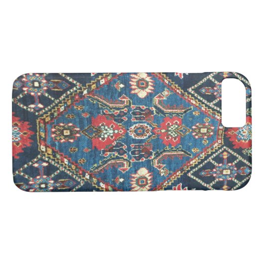 Antiek Perzisch Turks tapijt, blauw Case-Mate iPhone Case (Achterkant (Horizontaal))