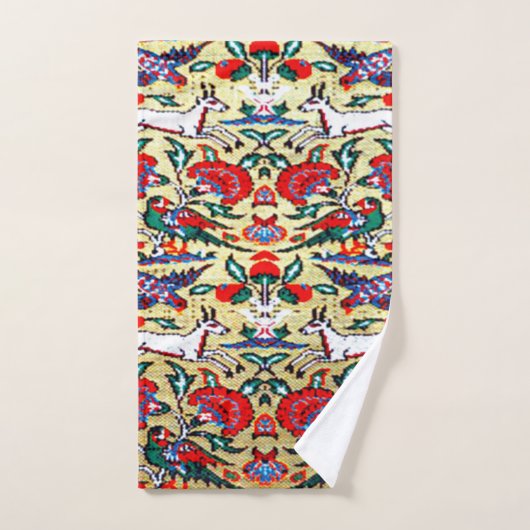 Antiek Perzisch Turks tapijt, dieren Bad Handdoek (Handdoek)