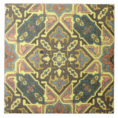 Antiek Perzische geometrische patroonprint Tegeltje (Voorkant)