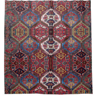 Antiek Perzische Oosterse tapijt ontwerp Douchegordijn