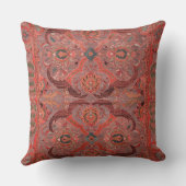 Antiek Perzische  Patroon Tapijt Rood Kussen (Achterkant)