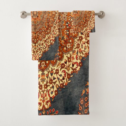 Antiek Perzische Patroonblik Bad Handdoek (Insitu)