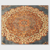 Antiek Perzische Patroonblik Cadeaupapier (Vlak)