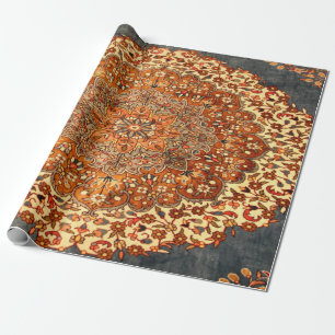 Antiek Perzische Patroonblik Cadeaupapier