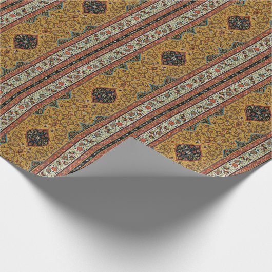 Antiek Perzische tapijt elegant ontwerp Cadeaupapier (Hoek)