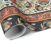 Antiek Perzische tapijt elegant ontwerp Cadeaupapier (Rol Hoek)