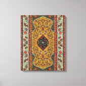 Antiek Perzische tapijt elegant ontwerp Canvas Afdruk (Voorkant)