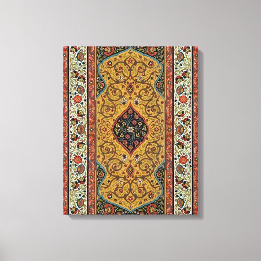 Antiek Perzische tapijt elegant ontwerp Canvas Afdruk (Voorkant)