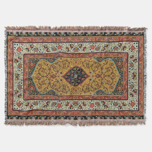 Antiek Perzische tapijt elegant ontwerp Deken (Voorkant)
