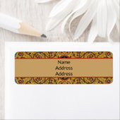 Antiek Perzische tapijt elegant ontwerp Etiket (Insitu)