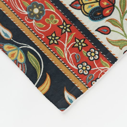 Antiek Perzische tapijt elegant ontwerp Fleece Deken (Hoek)