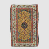 Antiek Perzische tapijt elegant ontwerp Golfhanddoek (Voorkant)