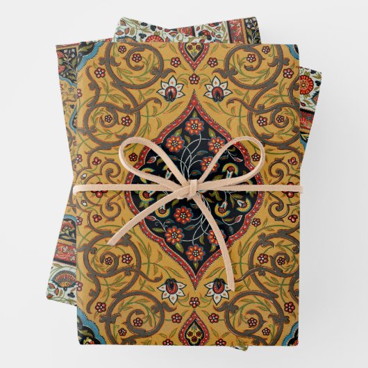 Antiek Perzische tapijt elegant ontwerp Inpakpapier Vel (In situ)