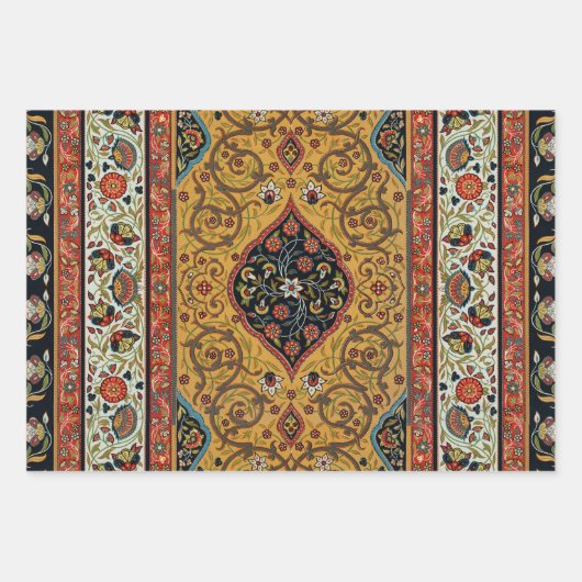 Antiek Perzische tapijt elegant ontwerp Inpakpapier Vel (Voorkant)