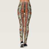 Antiek Perzische tapijt elegant ontwerp Leggings (Achterkant)