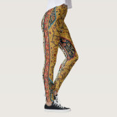 Antiek Perzische tapijt elegant ontwerp Leggings (Rechts)