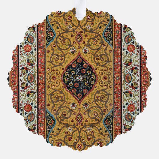 Antiek Perzische tapijt elegant ontwerp Ornament Kaart (Achterkant)