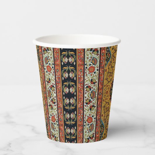 Antiek Perzische tapijt elegant ontwerp Papieren Bekers (Voorkant)