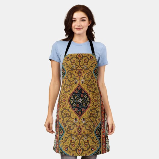 Antiek Perzische tapijt elegant ontwerp Schort (Gedragen)