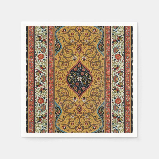 Antiek Perzische tapijt elegant ontwerp Servet (Voorkant)