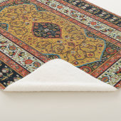 Antiek Perzische tapijt elegant ontwerp Sherpa Deken (3/4)