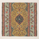 Antiek Perzische tapijt elegant ontwerp Sjaal<br><div class="desc">Dompel jezelf onder in de weelderige schoonheid van de 19e eeuw met dit prachtige antiek Perzische tapijtontwerp. Dit ingewikkelde patroon is afkomstig uit het beroemde "L'Ornement Polychrome" van Albert Racinet (1888) en toont het meesterlijke kunstenaarschap van het traditionele Perzische tapijt maken. Rijke tinten goud, diep rood, zwart en ivoor verstrengelen...</div>