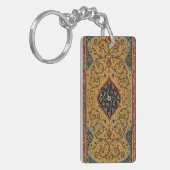Antiek Perzische tapijt elegant ontwerp Sleutelhanger (Voorkant Links)