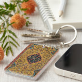 Antiek Perzische tapijt elegant ontwerp Sleutelhanger (Voorkant Rechts)