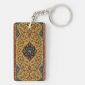 Antiek Perzische tapijt elegant ontwerp Sleutelhanger (achterkant)