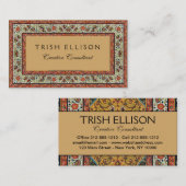 Antiek Perzische tapijt elegant ontwerp Visitekaartje (Voorkant / Achterkant)