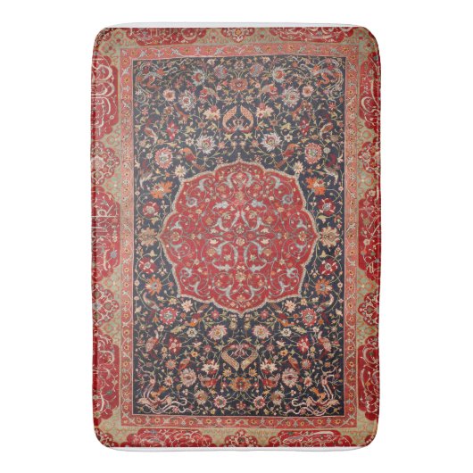 Antiek Perzische tapijt verontruste  kunst patroon Badmat (Voorkant Verticaal)