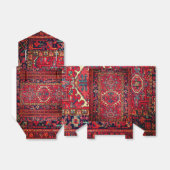Antiek Perzische tapijt verontruste kunst patroon Bedankdoosjes (Uitgevouwen)