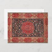 Antiek Perzische tapijt verontruste  kunst patroon Briefkaart (Voorkant / Achterkant)