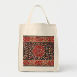 Antiek Perzische tapijt verontruste  kunst patroon Tote Bag