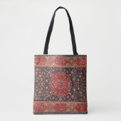 Antiek Perzische tapijt verontruste kunst patroon Tote Bag (Voorkant)