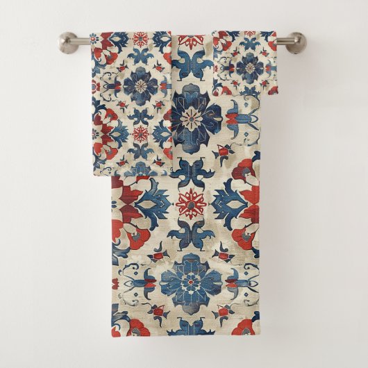 Antiek Perzische Turks Oosterse Kilim Bloemenkleed Bad Handdoek (Insitu)