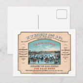 Antiek Philadelphia schaats winkel advertentie Briefkaart (Voorkant / Achterkant)