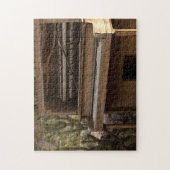 Antiek Piano in woestijn Legpuzzel (Verticaal)