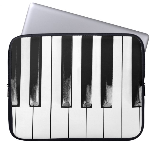 Antiek pianokussen laptop sleeve (Voorkant)